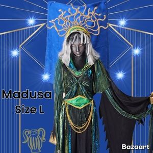Green and Black Medusa Costume